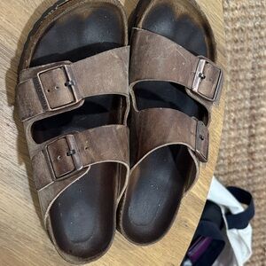 Birkenstock women’s/unisex  Tan Leather Sandals
